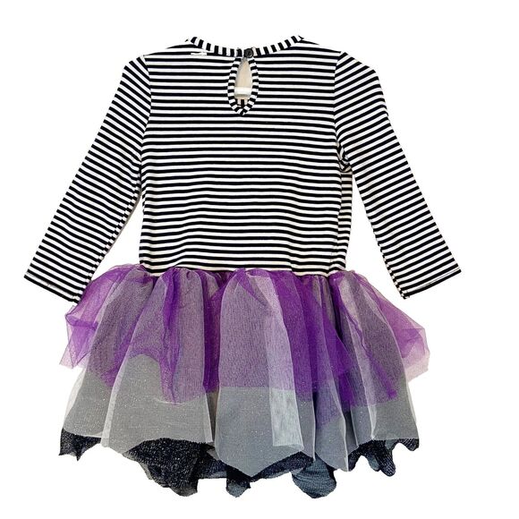 Emily Rose Dress Girls 2T Tulle Tutu Halloween Sugar Skull Pumpkin Trick Treat - Picture 3 of 5